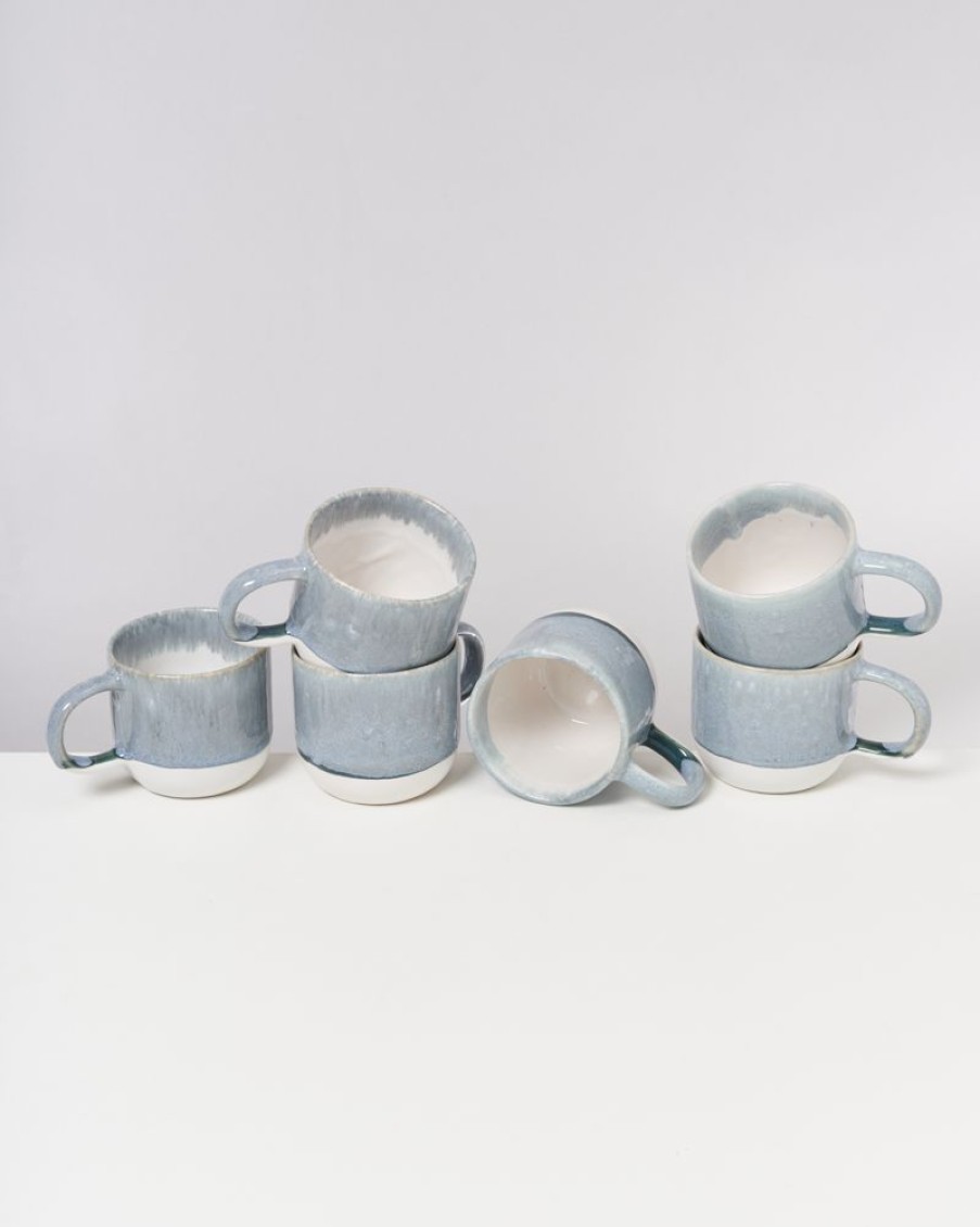 Geschirr Sets Motel a Miio | Coimbra 6Er Set Teetasse Graublau