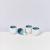 Geschirr Sets Motel a Miio | Areia 4Er Set Tasse Klein Aqua