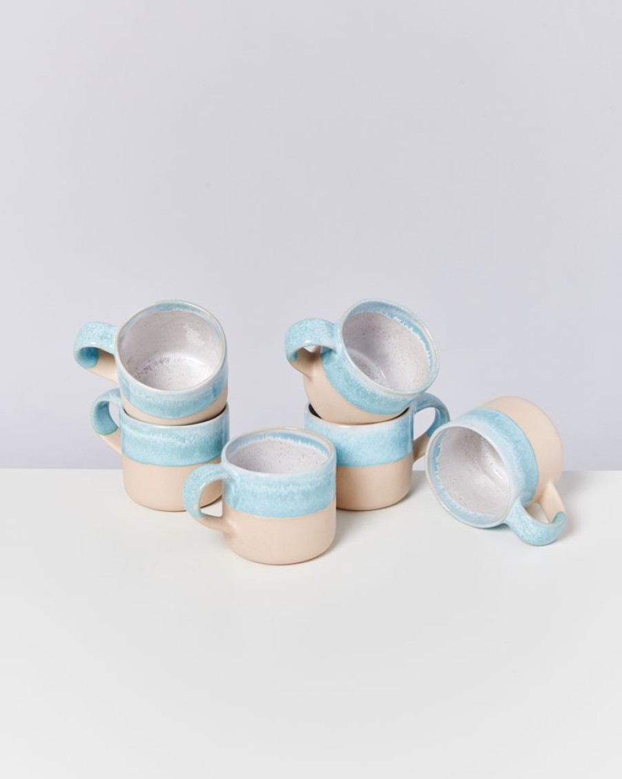 Geschirr Motel a Miio | Nodoa 6Er Set Tasse Blue Dipped