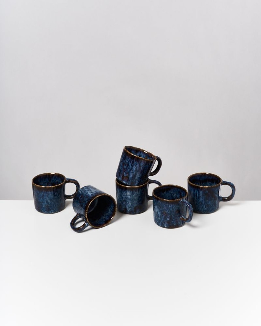 Geschirr Sets Motel a Miio | Cordoama 6Er Set Tasse Klein Dunkelblau