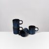 Geschirr Motel a Miio | Cordoama 4Er Set Tasse Gros Dunkelblau