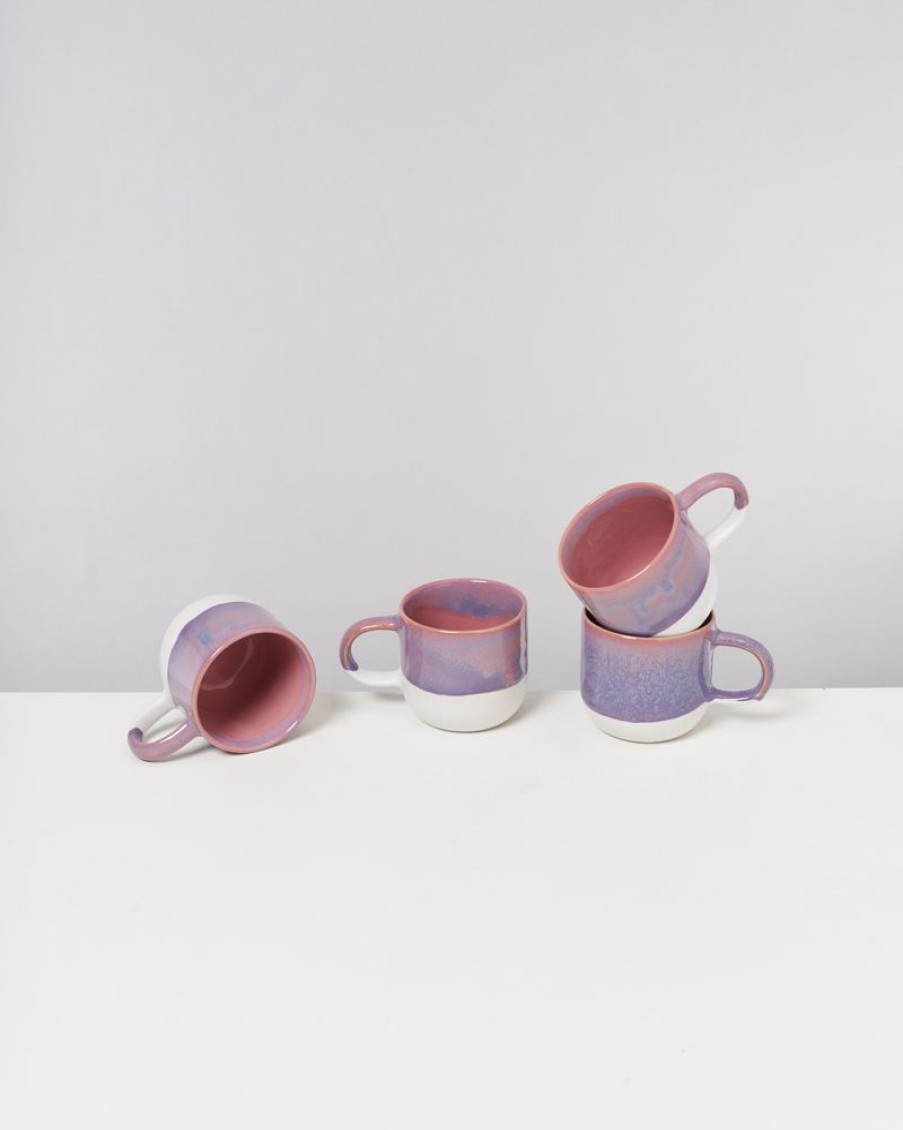 Geschirr Motel a Miio | Coimbra 4Er Set Tasse Gros Lila Rosa