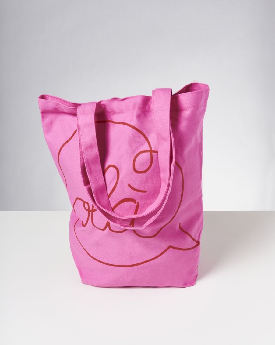 Accessoires Motel a Miio | Beach Bag Pink Rot