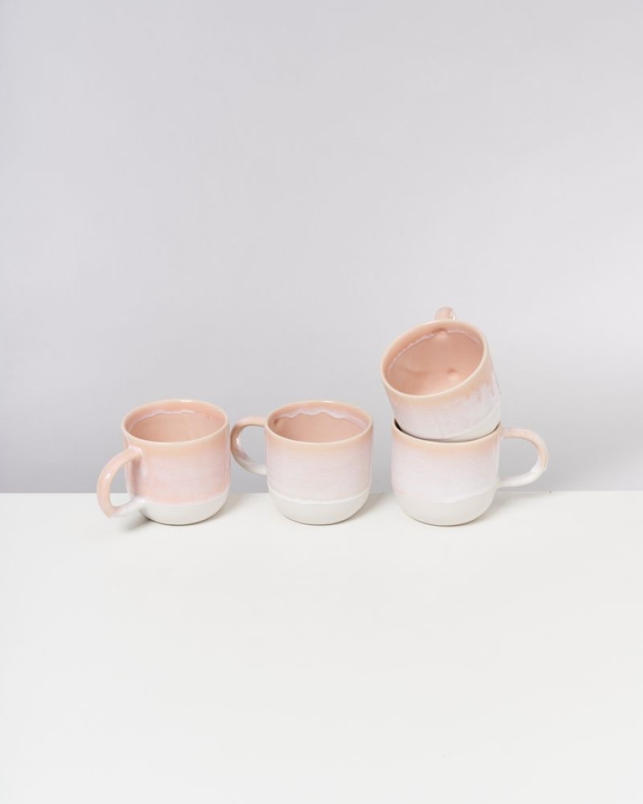 Tassen & Becher Motel a Miio 4 Teilige Sets | Coimbra 4Er Set Teetasse Apricot