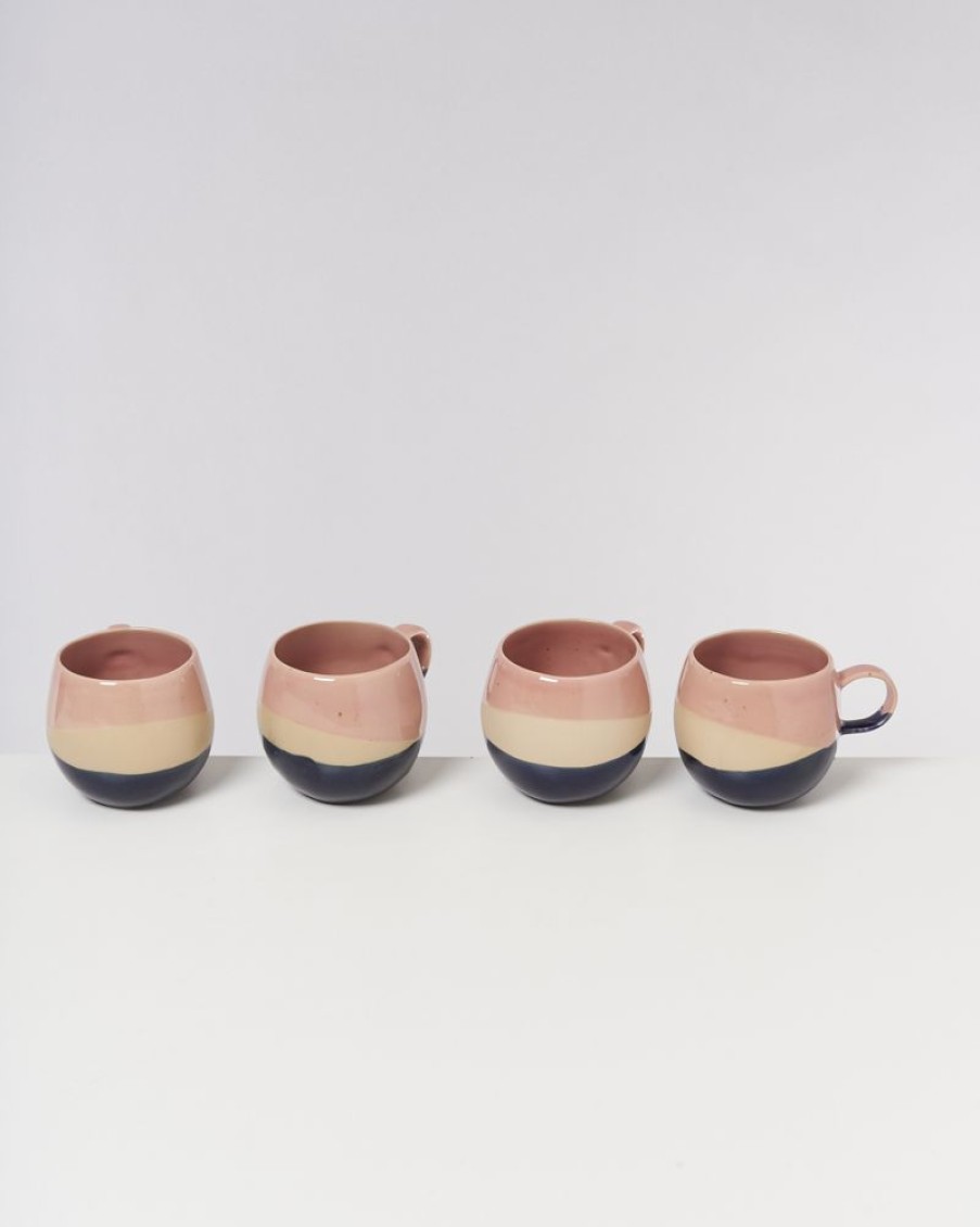 Geschirr Motel a Miio | Bica Tasse Gros Pink Navy Cream